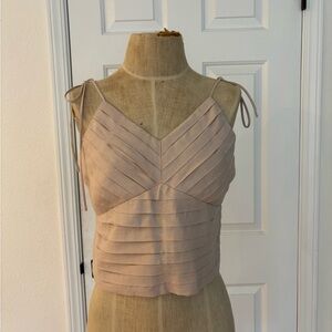 NWT! Express Taupe Camisole with Strappy Details